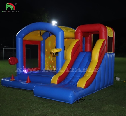 Château gonflable avec souffleur, Château gonflable avec toboggan, escalade, obstacles, trampoline, piscine à billes