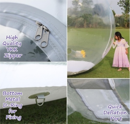 10 pieds boule de neige gonflable 0,5 mm décorations de Noël en PVC tente igloo gonflable transparente géante