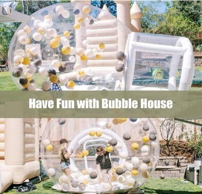 Tente à bulles gonflables extérieures à cristal transparent Dome Tente à bulles gonflables avec ballons pour mariage