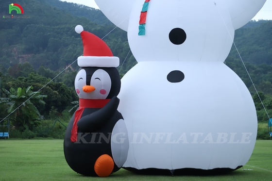 26/33FT Homme de neige de Noël gonflable géant gonflable Homme de neige avec souffleur pour Noël Fête Fête intérieure Fête extérieure Décoration de jardin