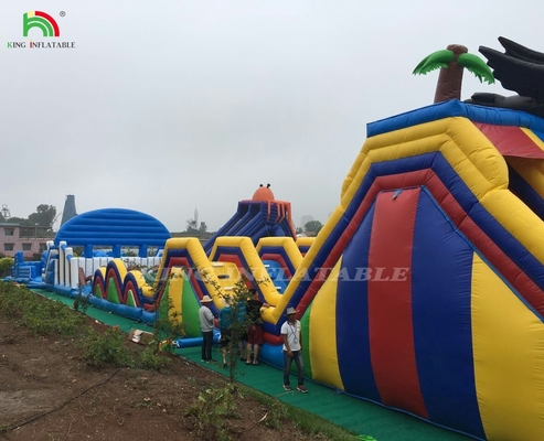 En plein air géant gonflable grand rebond thème parc extérieur terrain de jeu château gonflable combo cours d'obstacles gonflable