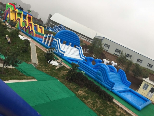 En plein air géant gonflable grand rebond thème parc extérieur terrain de jeu château gonflable combo cours d'obstacles gonflable