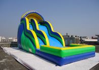 Glissière sautante géante gonflable commerciale de vague de torsion de glissière d'eau avec la piscine 18 * 8m