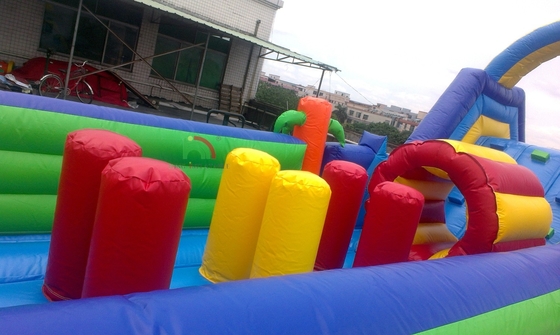 Parcours gonflable en PVC géant pour enfants en plein air