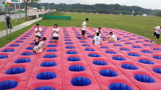 Défi compétitif Cours d'obstacles gonflables à rebond Cours d'obstacles gonflables pour événement