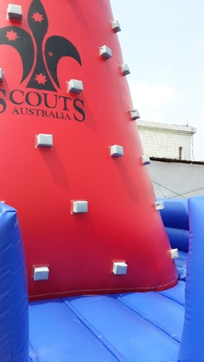 Popular Outdoor Mobile Amusement air Jeux difficiles gonflables Tour d'escalade Rocher Mur d'escalade pour les enfants à l'intérieur