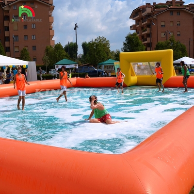 Fabrique personnalisée PVC terrain de football gonflable terrain de football gonflable pour le jeu de sport en plein air
