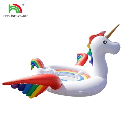 6 personnes inflatable Unicorn Mont d'eau mer lac piscine flottant jouet d'eau géant Unicorn inflatable lit flottant pour la fête de l'eau