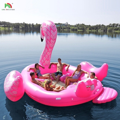 6 personnes inflatable Unicorn Mont d'eau mer lac piscine flottant jouet d'eau géant Unicorn inflatable lit flottant pour la fête de l'eau