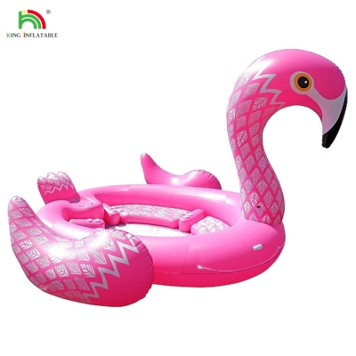 6 personnes Inflatable Peacock Mont d'eau mer lac piscine Float Jouet d'eau Géant Unicorn Flamingo Inflatable Lit flottant pour la fête de l'eau