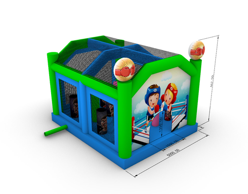 Arène de combat gonflable Adultes enfants Trampoline Parc gonflable Gladiateur Jeu de bataille Joust Bounce Castle
