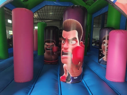 Arène de combat gonflable Adultes enfants Trampoline Parc gonflable Gladiateur Jeu de bataille Joust Bounce Castle