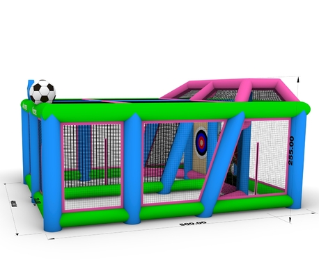 Jeu de sports gonflables Jeu de lancer des cibles Jeu de cible de fléchettes Jeu gonflables de bulles Événements de football Cour de but
