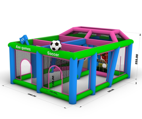 Jeu de sports gonflables Jeu de lancer des cibles Jeu de cible de fléchettes Jeu gonflables de bulles Événements de football Cour de but
