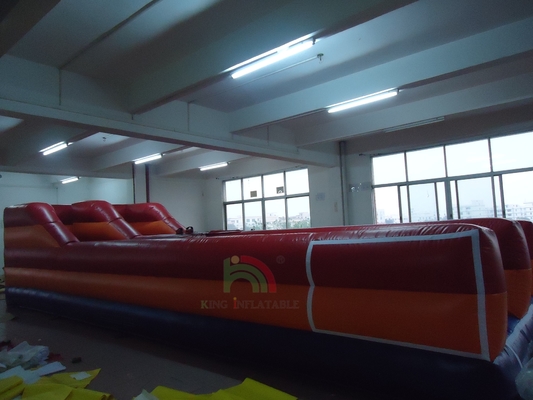 Jeu de course à l'air libre gonflable pour deux personnes Défi de course à double voie Jeux gonflables interactifs