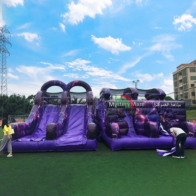 Activités sportives commerciales en plein air Adultes Bouncer Course d'obstacles gonflables pour enfants