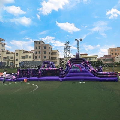 Activités sportives commerciales en plein air Adultes Bouncer Course d'obstacles gonflables pour enfants