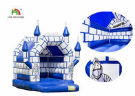 Air commercial blanc bleu d'enfants sautant les jouets gonflables de château avec le toit