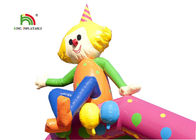 6,3 x Chambre pleine d'entrain de château de clown gonflable coloré de 5.0m pour le message publicitaire
