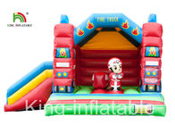 Glissez le type château sautant gonflable de trempoline de camion de pompiers pour les enfants d'intérieur