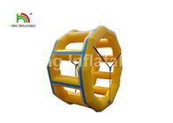 Le rouleau gonflable de l'eau de diamètre du jaune hermétique 3m de PVC/a adapté le jouet aux besoins du client pour le parc aquatique
