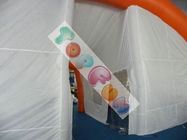 Grande tente gonflable blanche et orange d'événement de PVC pour l'usage de porte