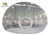 tente gonflable transparente de bulle de diamètre de 6m avec le tunnel pour le loyer extérieur de camping