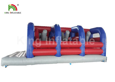 Jeux gonflables géants de sports de parcours du combattant du rouge 10x10m avec embrouillé pour l'adulte