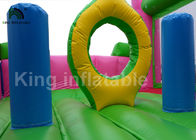 Princesse durable Inflatable Commercial Bounce Houses de rose de PVC pour des enfants Activites extérieur