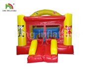 Trempoline gonflable rouge ignifuge de château avec la glissière pour la location de partie d'enfants