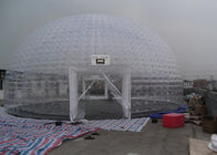 Tente gonflable semi transparente de bulle/tente de yard avec la bâche blanche de PVC