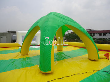 Événement gonflable coloré épousant la bâche verte de PVC de la tente 0.6mm de Chambre de plage