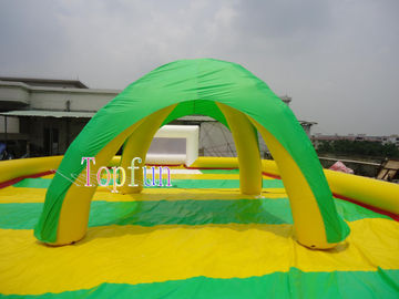 Événement gonflable coloré épousant la bâche verte de PVC de la tente 0.6mm de Chambre de plage