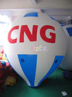 la publicité gonflable d'hélium de PVC de 5m longtemps 0.18mm monte en ballon avec le logo fait sur commande/illustration
