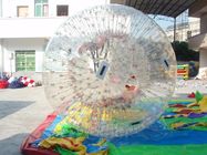 boules gonflables brillantes transparentes de zorb de rampes de PVC de 1.0mm pour l'amusement extérieur de l'eau