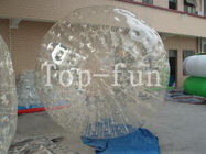 Boule zorbing gonflable claire extérieure/grandes boules en verre avec la garantie de 1 an