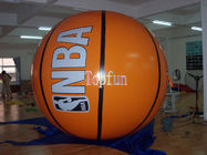 La publicité gonflable de terrain de jeu monte en ballon la forme de basket-ball avec l'impression de Digital