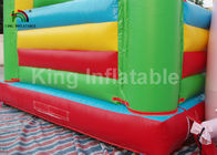 Château sautant gonflable matériel coloré de PVC de 6 * de 4m avec le ventilateur pour le loyer