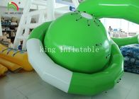 Jouet de flottement gonflable de l'eau de Saturn d'UFO de forme bâche verte/blanche de PVC pour s'élever