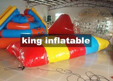 Goutte gonflable de catapulte de bande colorée, jouet gonflable de l'eau de bâche faite sur commande de PVC