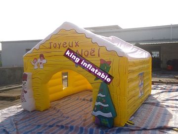 Tente jaune gonflable d'événement de Chambre de carton pour la Chambre d'intérieur et extérieure