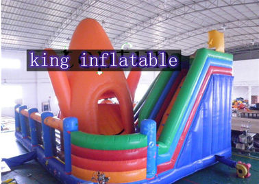 Parc d'attractions gonflable coloré de PVC avec la glissière pour des enfants et des adultes