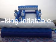 glissière sèche gonflable de bâche de PVC de 0.55mm bleue/glissière blanche attachée pour l'amusement