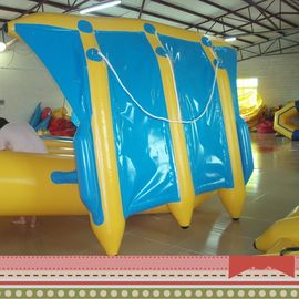 PVC de Durabla bateau de banane de pêche à la mouche de double de forme de couleurs vives de platon de divers