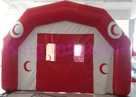 Ventilateurs gonflables de la CE de tente de PVC coutume rouge/blanche pour événements extérieurs/d'intérieur