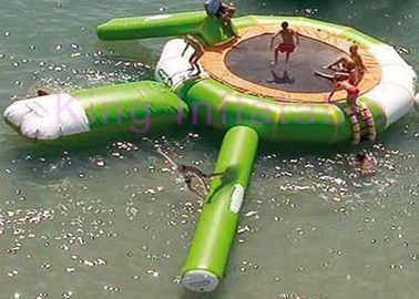 Trempoline adapté aux besoins du client par CE gonflable imperméable extérieur de jouet de l'eau de PVC de Platon avec la glissière