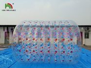 jouet/rouleau gonflables transparents de l'eau de PVC de 1.0mm avec les points multicolores