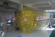 jouet gonflable de roulement de l'eau de diamètre de 2.4m pour le rouleau gonflable jaune de l'eau de PVC d'enfants