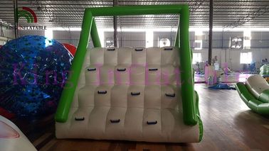 Utilisation de flottement verte/du blanc 0.9mm PVC de bâche d'explosion de l'eau de jouet de glissière d'entreprise de location