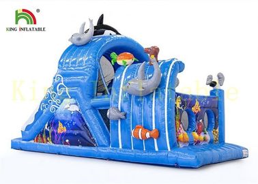 Le monde coloré de mer badine le parcours du combattant gonflable de jouets d'intérieur avec les matériaux ignifuges de PVC